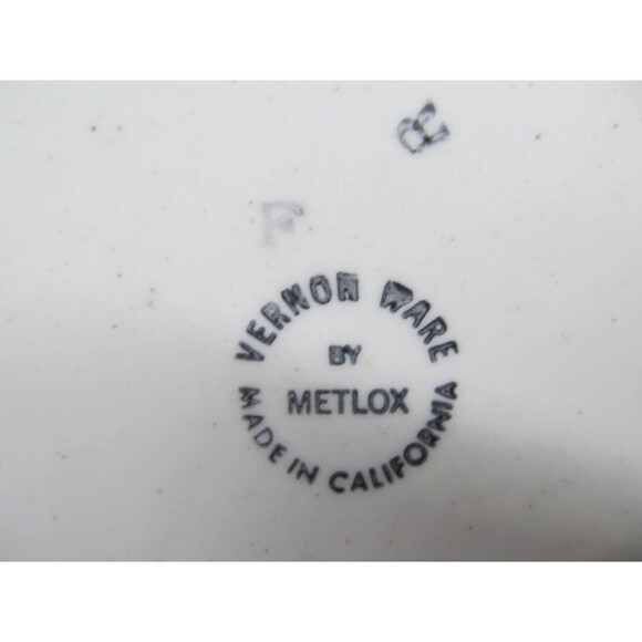 Metlox Vernon Ware Vinyard Set Of 4 Vintage 7 1/2" Salad Plates VGC 1960-1980 - Picture 6 of 9
